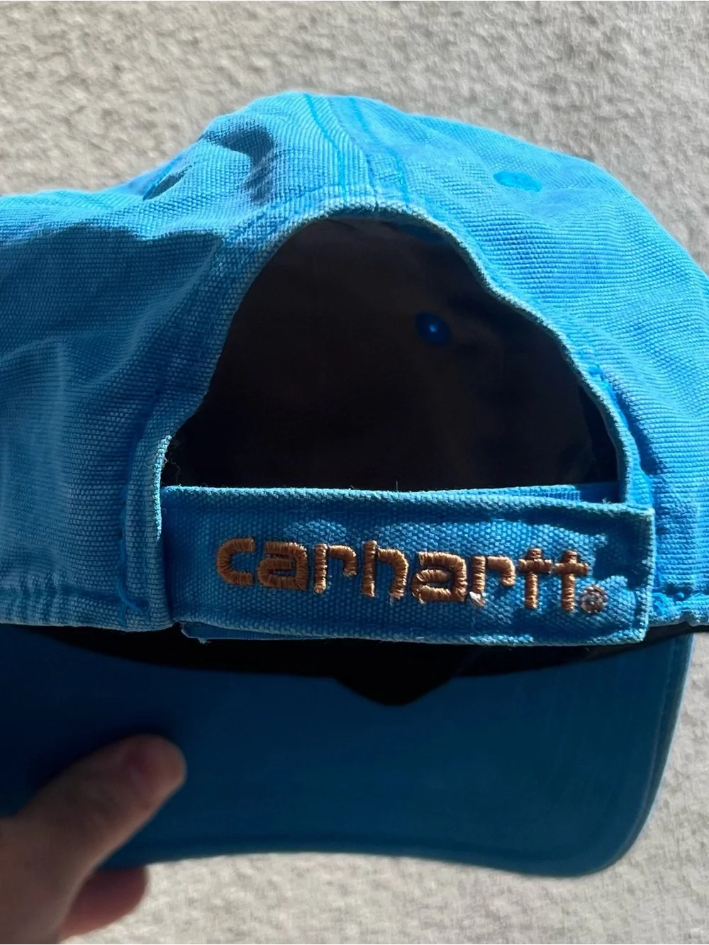 Carhartt Odessa Canvas Bright Blue Strap Adjustable Cap Hat- Kids Youth One Sz